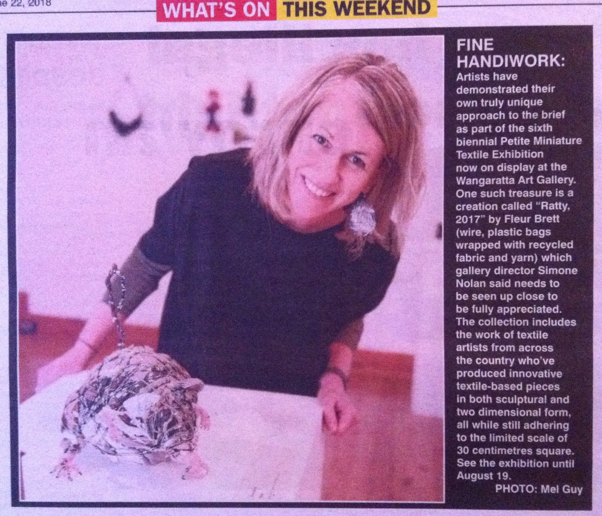 Wangaratta article Petite textilesJPG