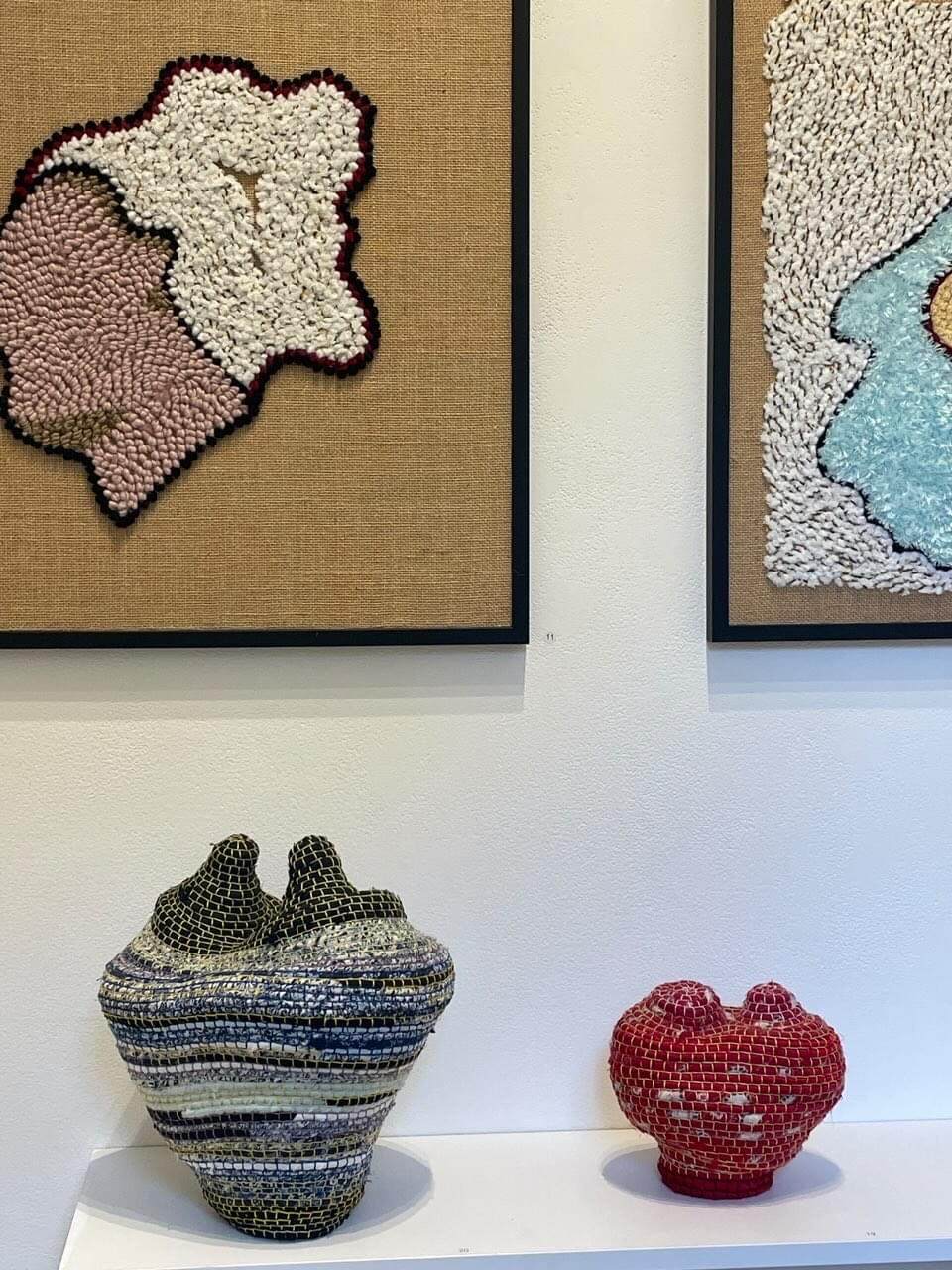 Cropped image vessels & wall