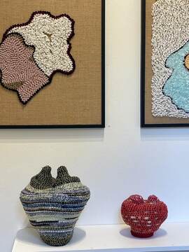 Cropped image vessels & wall